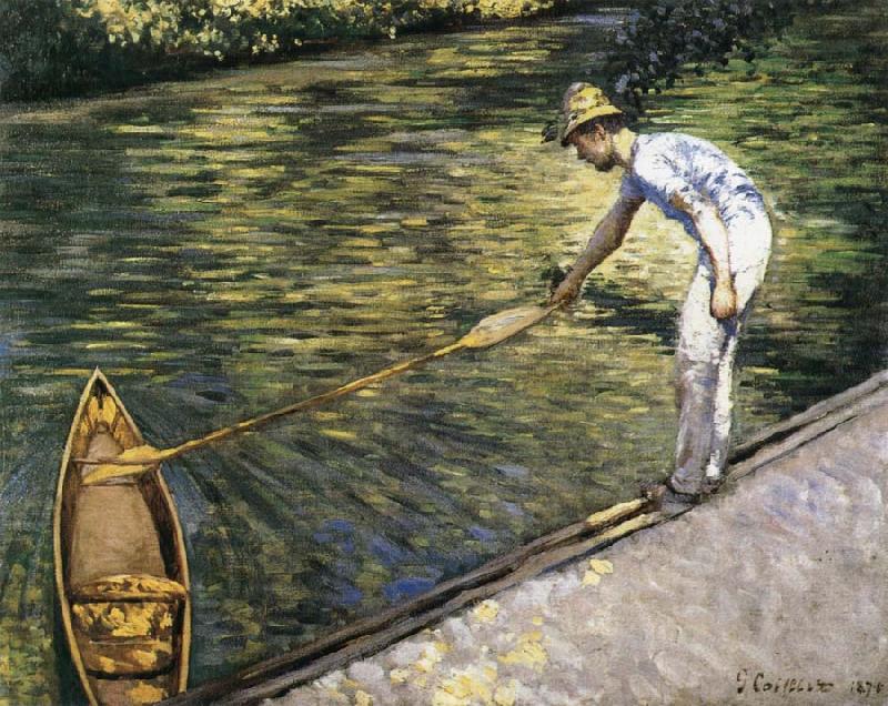 Gustave Caillebotte Tug the racing boat